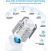 Power Strip Surge Protector 12 AC Outlets 5 USB Ports Power Strip with USB 16.4 FT Extension Cord Power Strip Tower Overload Protection, Outlet Surge Protector Suitable for Home Office
