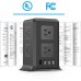Power Strip with USB C Power Strip Surge Protector Tower 8 Outlet 4 USB Ports ( 1 USB C Outlet) Charging Station Power Strip with 6.56 FT Long Cord for Home, Office, Travel